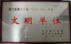 鹭达眼镜荣获厦门市第十三届“文明单位”称号