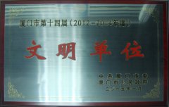 喜讯！鹭达眼镜荣获“厦门市第14届文明单位”荣誉称号