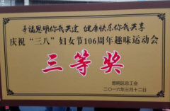 鹭达眼镜取得“三八”妇女节106周年趣味运动会三等奖