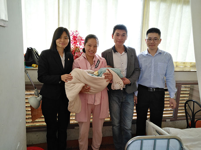 恭喜鹭达眼镜员工吴波喜得贵子